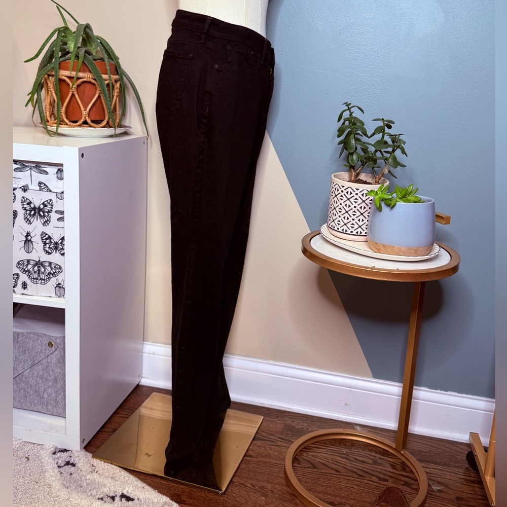NWT NYDJ Barbara Bootcut Jeans 16P Black Lift Tuck Petite $139 Retail - Picture 5 of 13